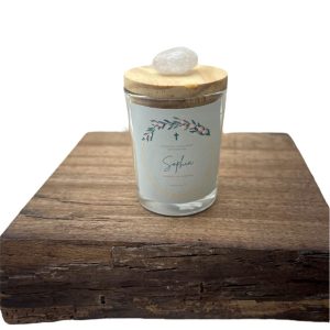 Vela Aromatica Personalizada com tampa de madeira